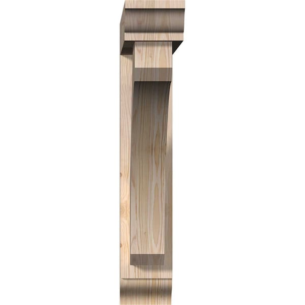 Legacy Traditional Smooth Bracket W/ Offset Brace, Douglas Fir, 5 1/2W X 30D X 30H